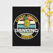 Tanzen Sie sich selbst durch Karte (Gelbe Blume)