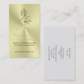 Tanzen Sie Tutor, Monogramm, Tänzer-Logo, Visitenkarte (Vorne/Hinten)