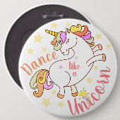 Tanzen Sie wie ein Einhorn, Glanz wie ein Button (Vorne & Hinten)