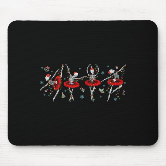 Tanzen Skeleton Ballerina Mousepad (Vorne)
