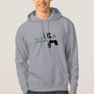 Tanzen Skeleton Grüne Biere, Funny St. Patrick's Hoodie