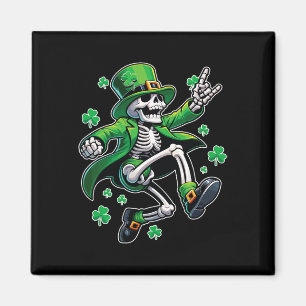 Tanzen Skeleton Leprechaun St. Patrick's Day Magnet