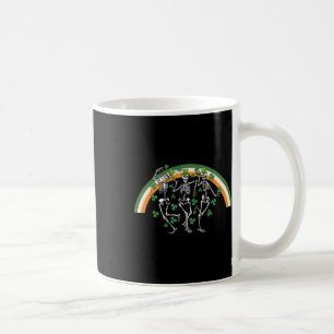 Tanzen Skeleton St Paddy's Day Irish Beer Drinkin Kaffeetasse