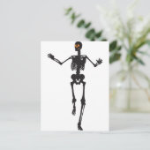Tanzen-Skelett Postkarte (Stehend Vorderseite)