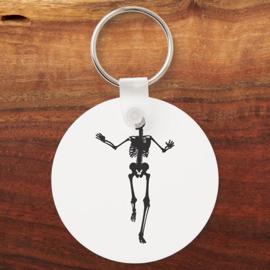 Tanzen-Skelett Schlüsselanhänger (Vorderseite)