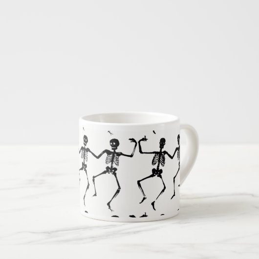 Tanzen-Skelette Halloween Thunder_Cove Espressotasse (Vorderseite Rechts)