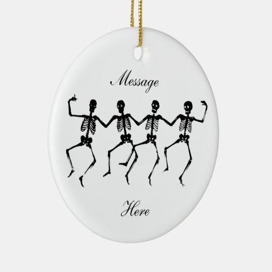 Tanzen-Skelette Halloween Thunder_Cove Keramik Ornament (Rechts)