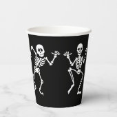 Tanzen Skeletts Halloween Paper Cups Pappbecher (Rückseite)