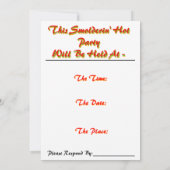 Tanzen Snowman Weihnachts-Einladung Einladung (Rückseite)