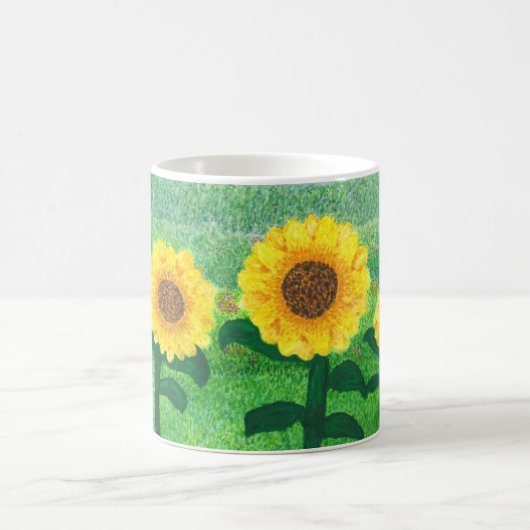 Tanzen-Sonnenblume-Tasse Kaffeetasse (Mittel)