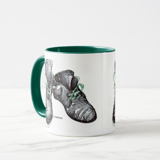 Tanzen-Stiefel Tasse (Vorderseite Links)