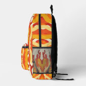 Tanzen Sunburst Pop der Abstrakten Kunst Bedruckter Rucksack (Rechts)