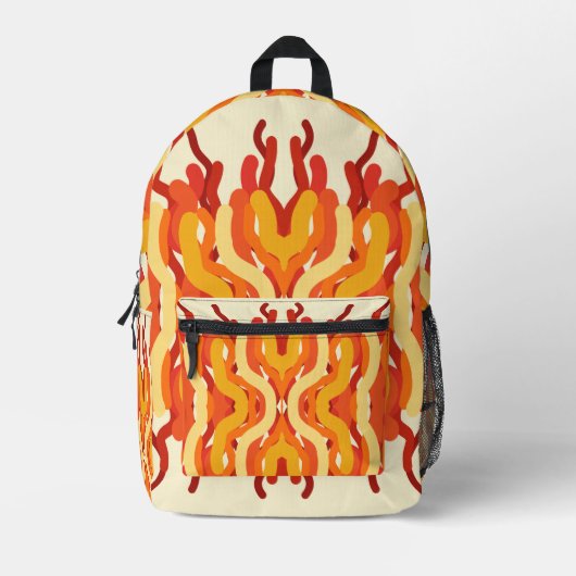 Tanzen Sunburst Pop der Abstrakten Kunst Bedruckter Rucksack (Vorderseite)