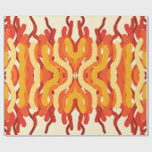 Tanzen Sunburst Pop der Abstrakten Kunst Geschenkpapier (Flach)