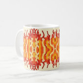 Tanzen Sunburst Pop der Abstrakten Kunst Kaffeetasse (Vorderseite Links)
