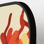 Tanzen Sunburst Pop der Abstrakten Kunst Pickleball Schläger (Linke Seite)