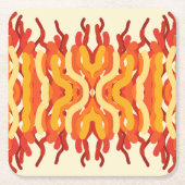 Tanzen Sunburst Pop der Abstrakten Kunst Rechteckiger Pappuntersetzer (Vorderseite)