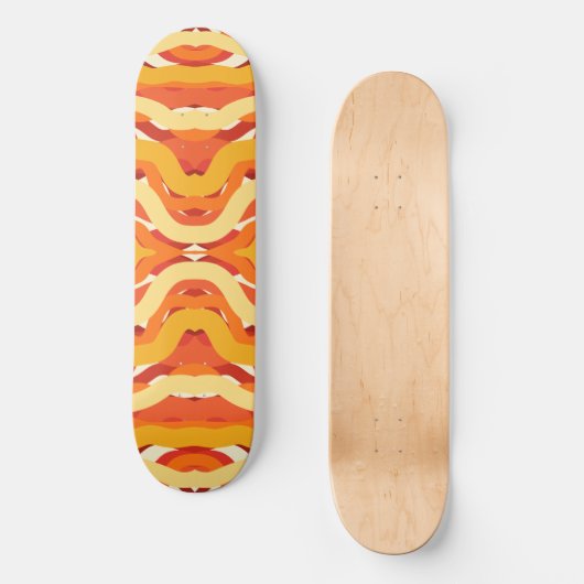 Tanzen Sunburst Pop der Abstrakten Kunst Skateboard (Vorderseite)