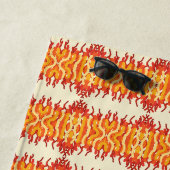 Tanzen Sunburst Pop der Abstrakten Kunst Strandtuch (Beispiel)