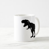 Tanzen T-Rex Entwurf Kaffeetasse (VorderseiteRechts)