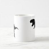 Tanzen T-Rex Entwurf Kaffeetasse (Mittel)
