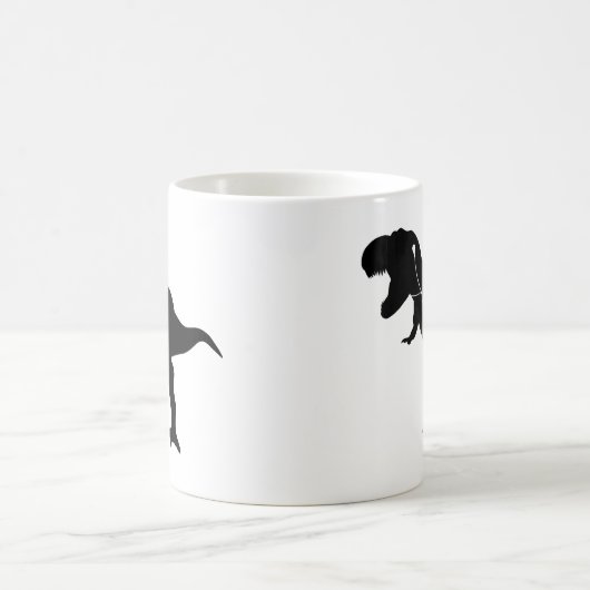 Tanzen T-Rex Entwurf Kaffeetasse (Mittel)