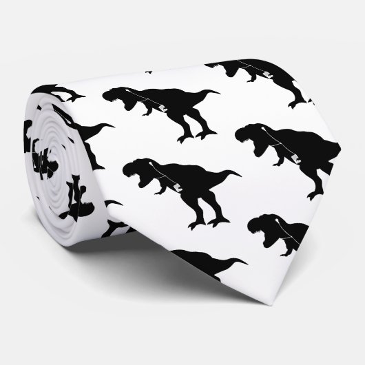 Tanzen T-Rex Entwurf Krawatte (Gerollt)