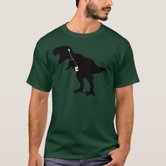 Tanzen T-Rex Entwurf T-Shirt (Vorderseite)