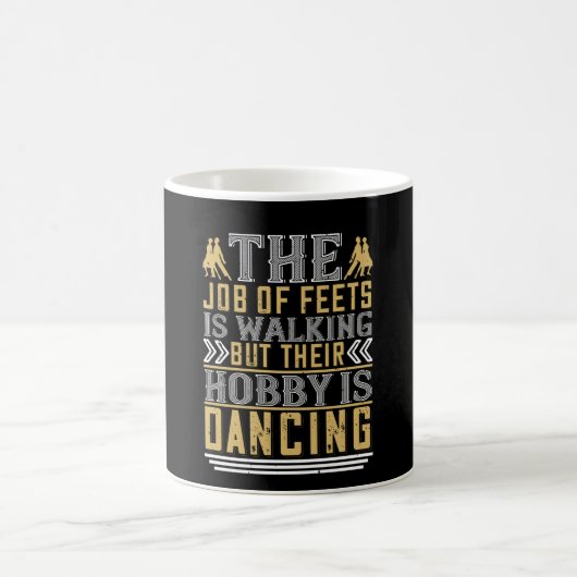 Tanzen - Tanzen ist der Hobby der Feeds Kaffeetasse (Mittel)