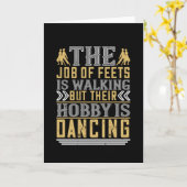 Tanzen - Tanzen ist der Hobby der Feeds Karte (Gelbe Blume)