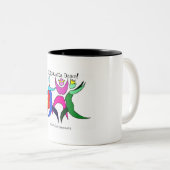 Tanzen-Tasse Zweifarbige Tasse (VorderseiteRechts)