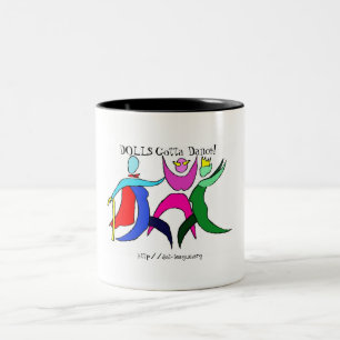 Tanzen-Tasse Zweifarbige Tasse