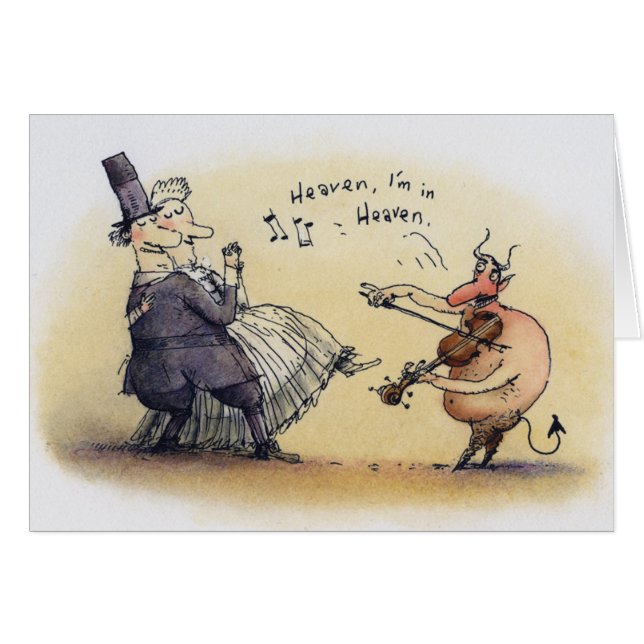 Tanzen-Teufel-Karte (Vorderseite (Horizontal))