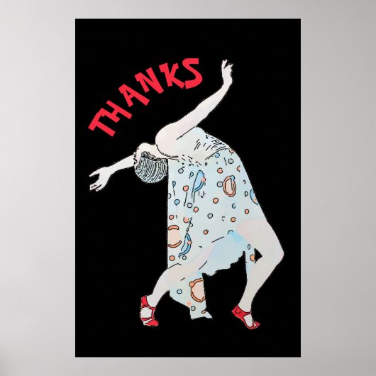 Tanzen, Text bearbeiten, DANKE, Poster (Vorne)