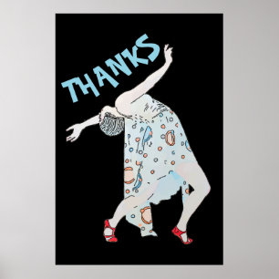 Tanzen, Text bearbeiten, DANKE, Poster
