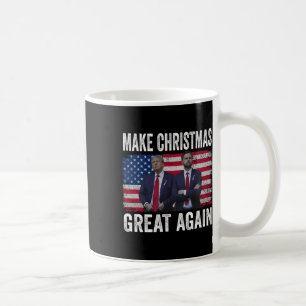 Tanzen Trump Santa und DJ Vance machen Weihnachten Kaffeetasse