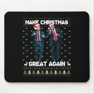 Tanzen Trump Santa und DJ Vance machen Weihnachten Mousepad