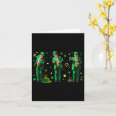 Tanzen Trump St. Patrick's Day Karte (Gelbe Blume)