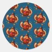 Tanzen Türkei Runder Aufkleber (Vorderseite)