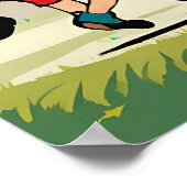 Tanzen um die Maypole - Kinderspielzeug Poster (Ecke)