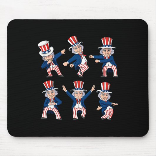 Tanzen Uncle Sam 4. Juli Tanz Challenge Boys Mousepad (Vorne)
