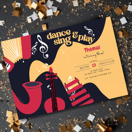 Tanzen und Kindergeburtstag Einladung