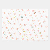 Tanzen und Kindergeburtstag Geschenkpapier Set (Vorderseite 3)