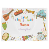 Tanzen und Kindergeburtstag Große Geschenktüte (Rückseite)