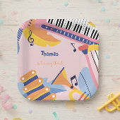 Tanzen und Kindergeburtstag Pappteller