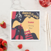 Tanzen und Kindergeburtstag Serviette (Beispiel)