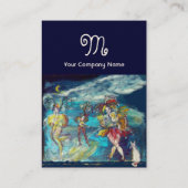 TANZEN UND MUSIK IM NACHTMONOGRAMM VISITENKARTE (Rückseite)