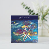 TANZEN UND MUSIK IN DER NACHT EINLADUNG (Stehend Vorderseite)