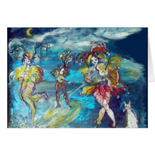 TANZEN UND MUSIK IN DER NACHT, Venezianischer Mask