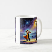 Tanzen unter dem Laternenpfahl Kaffeetasse (VorderseiteRechts)